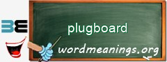 WordMeaning blackboard for plugboard